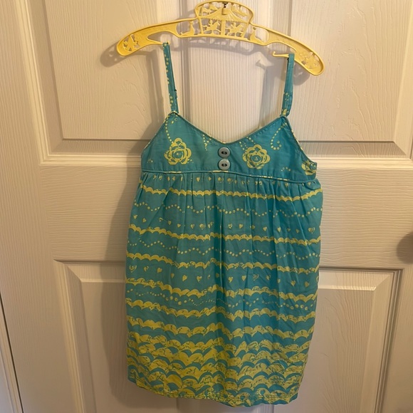 Roxy spaghetti straps top turquoise girls M - Picture 3 of 8